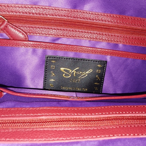 Sharif Animal Melange Denim & Leather Patchwork Tote with Cosmetic Bag, NWT - Picture 8 of 13